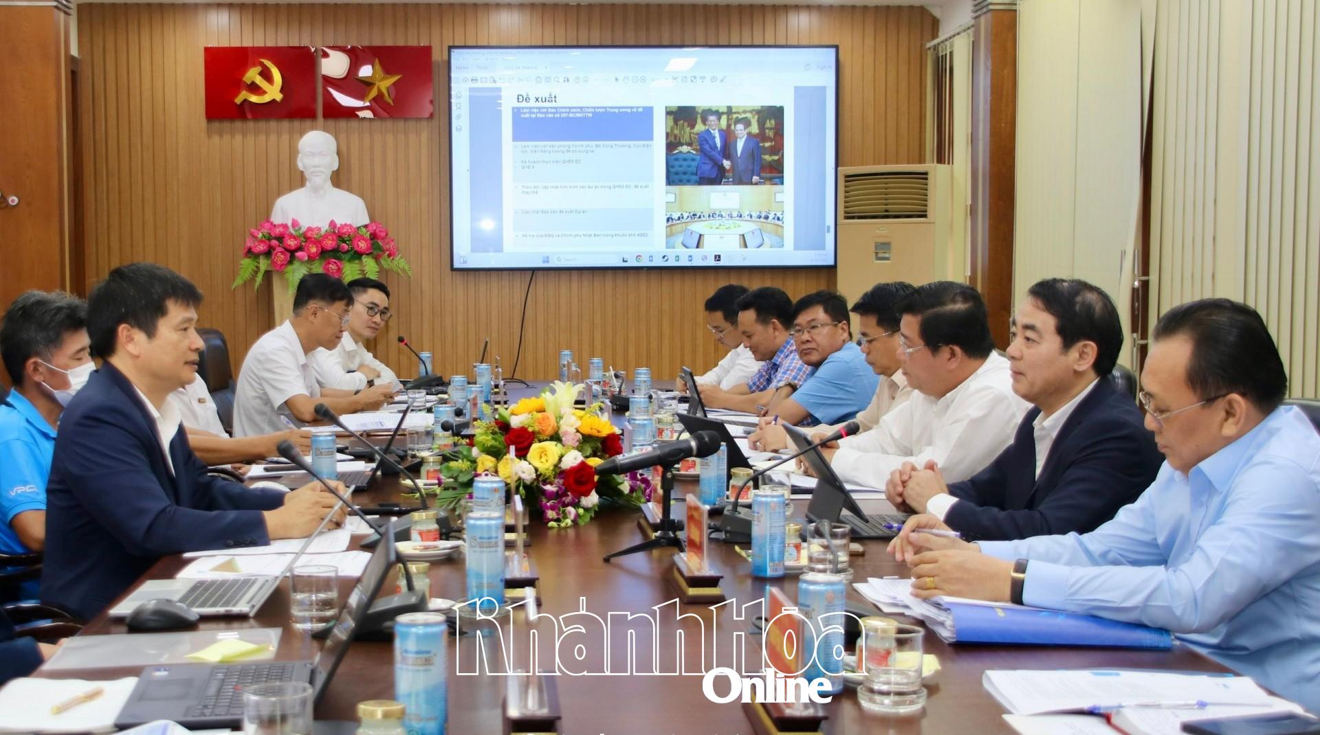 Bí thư Tỉnh ủy Nghiêm Xuân Thành làm việc với Tập đoàn Sumitomo và Công ty TNHH Điện lực Vân Phong