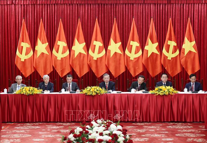 50 năm thống nhất đất nước: Tổng Bí thư Tô Lâm tiếp các Trưởng đoàn chính đảng các nước