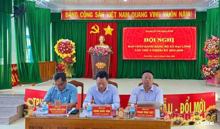 Hội nghị Ban Chấp hành Đảng bộ xã Đại Lãnh lần thứ 5