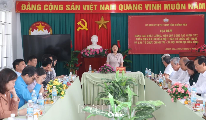 Tọa đàm về nâng cao chất lượng, hiệu quả công tác giám sát, phản biện xã hội