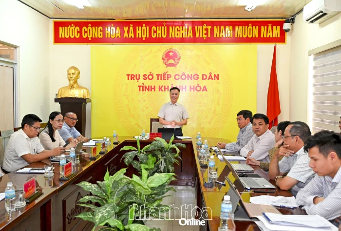 Chủ tịch UBND tỉnh Khánh Hòa Nguyễn Việt Hùng tiếp công dân định kỳ tháng 4