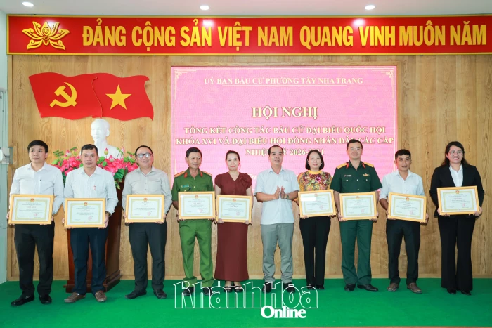 Ủy ban Bầu cử phường Tây Nha Trang tổng kết công tác bầu cử