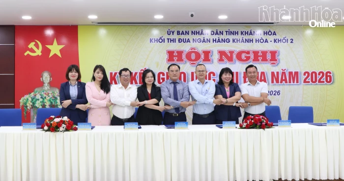 Khối các ngân hàng 2 ký kết giao ước thi đua năm 2026