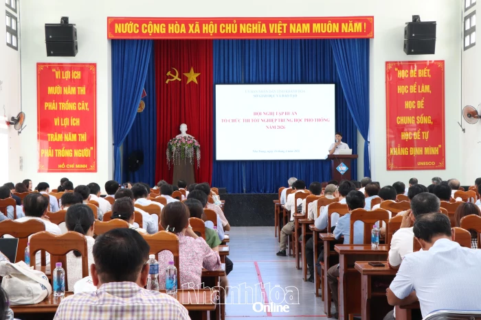 Tập huấn tổ chức kỳ thi tốt nghiệp THPT năm 2026