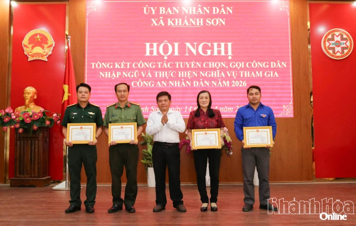 Xã Khánh Sơn tổng kết công tác tuyển quân năm 2026