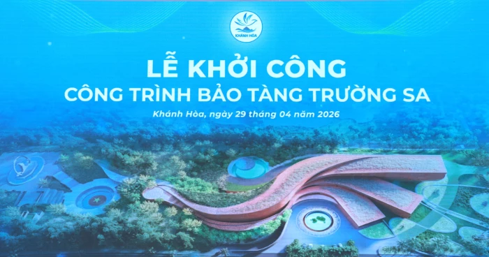 Sáng 29-4, Báo và Phát thanh, Truyền hình Khánh Hòa sẽ tường thuật trực tiếp Lễ khởi công công trình Bảo tàng Trường Sa