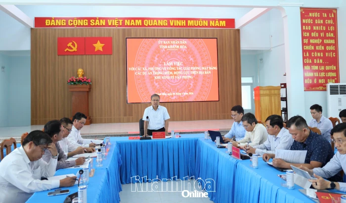 Tháo gỡ vướng mắc trong giải phóng mặt bằng trên địa bàn Khu Kinh tế Vân Phong