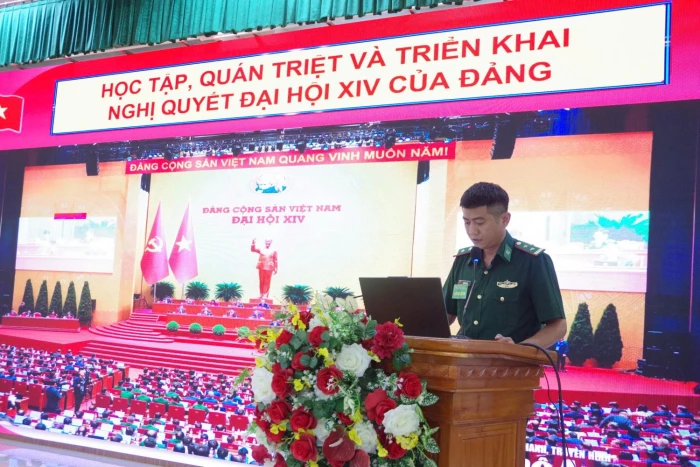 Bộ đội Biên phòng tỉnh tổ chức hội thi báo cáo viên giỏi và cán bộ giảng dạy chính trị năm 2026