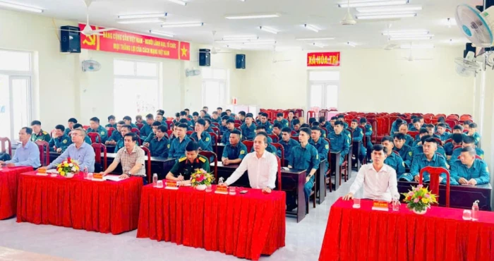 Xã Hòa Trí khai mạc huấn luyện dân quân cơ động năm 2026