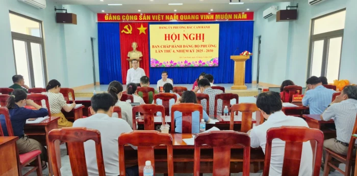 Hội nghị Ban Chấp hành Đảng bộ phường Bắc Cam Ranh lần thứ 4