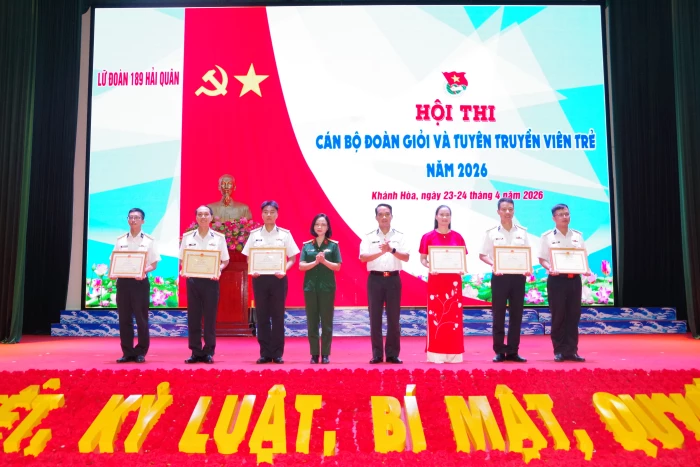 Lữ đoàn 189 tổ chức Hội thi cán bộ đoàn giỏi và tuyên truyền viên trẻ năm 2026