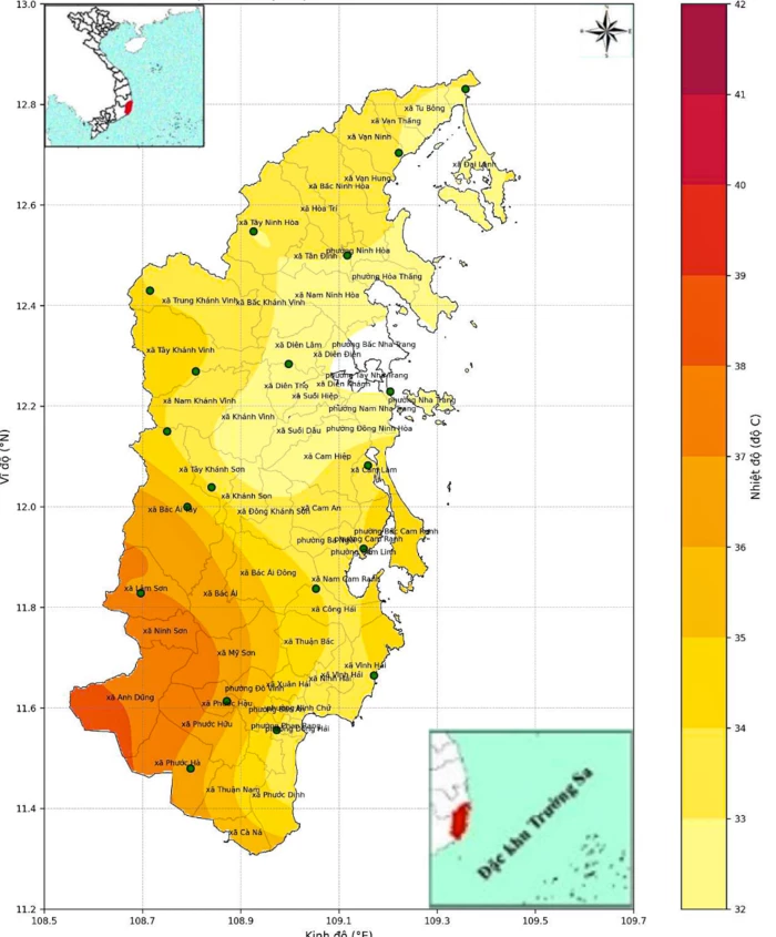 Khánh Hòa xuất hiện khu vực nắng nóng hơn 37 độ C