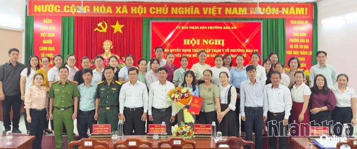 Phường Bảo An công bố quyết định thành lập trạm y tế