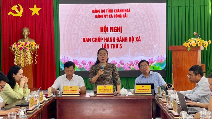 Hội nghị Ban Chấp hành Đảng bộ xã Công Hải lần thứ 5