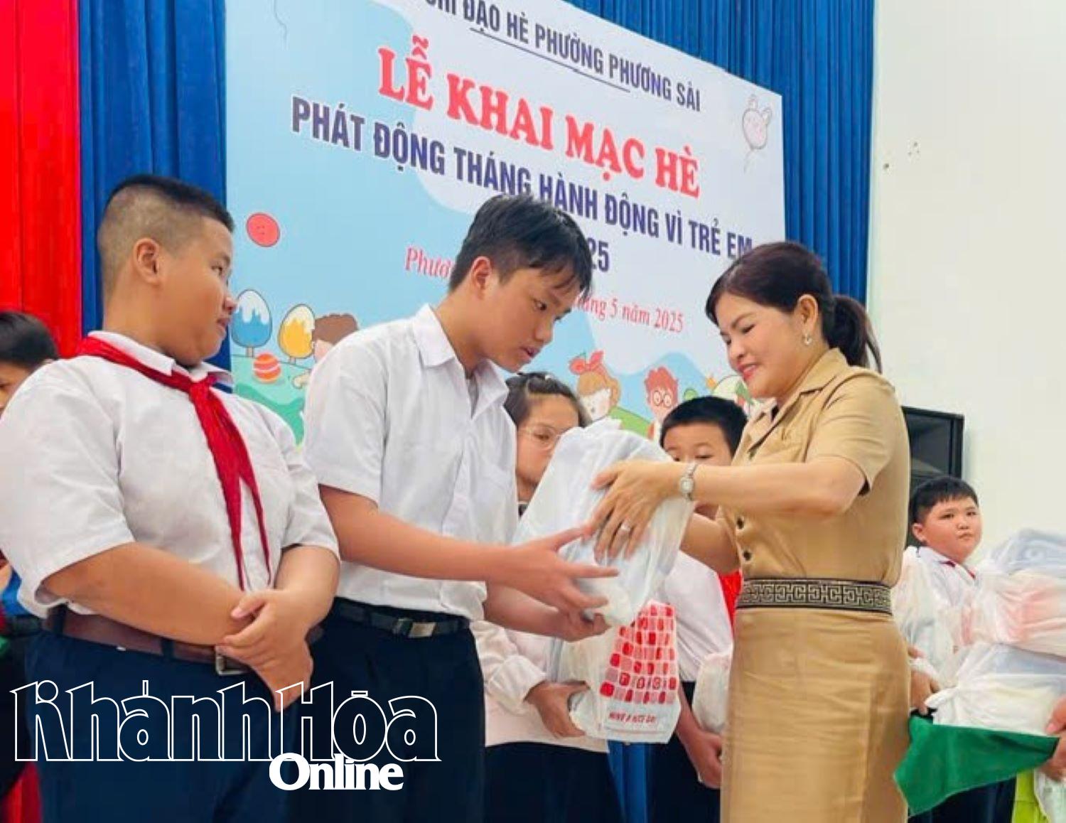 Ban Chỉ đạo hoạt động hè phường Phương Sài khai mạc hè 2025