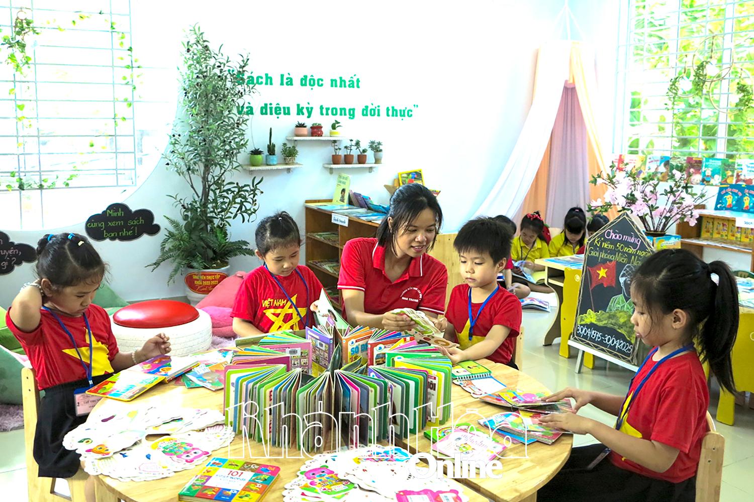 Xây dựng thư viện trường mầm non: Còn khó khăn, vướng mắc