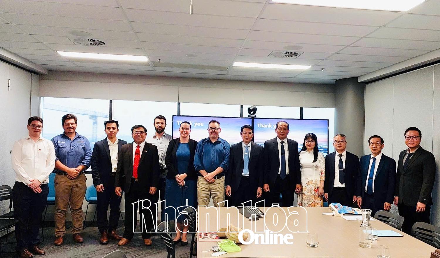 Đoàn công tác tỉnh Khánh Hòa thăm và làm việc với Bộ Nông nghiệp và Thủy sản Bắc Úc