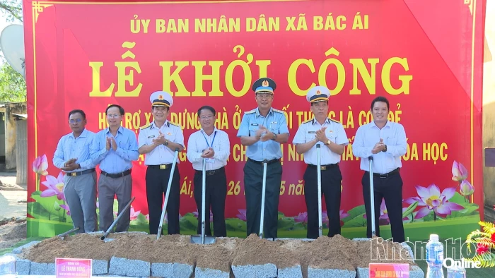 Khởi công xây dựng 15 nhà ở cho con đẻ của người hoạt động kháng chiến bị nhiễm chất độc hóa học tại xã Bác Ái