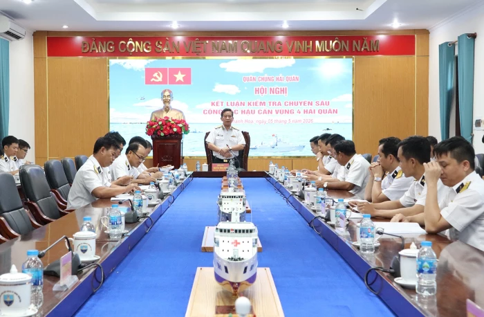 Quân chủng Hải quân kiểm tra công tác hậu cần tại Vùng 4 Hải quân