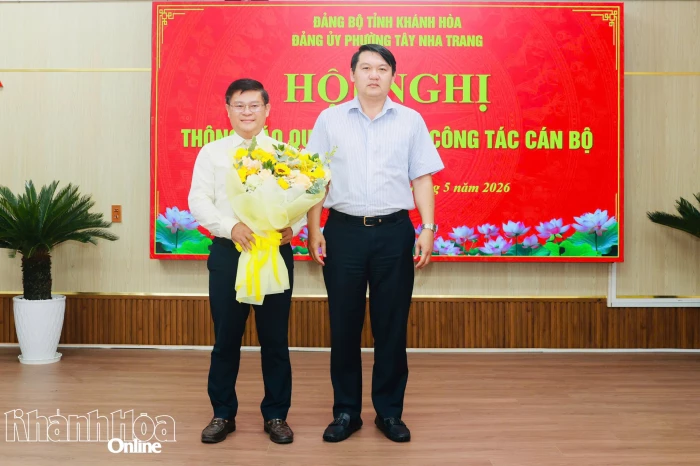 Ông Nguyễn Đức Tân giữ chức Bí thư Đảng ủy phường Tây Nha Trang