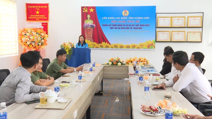 Thành lập Công đoàn cơ sở Hợp tác xã Điều Hữu cơ Truecoop