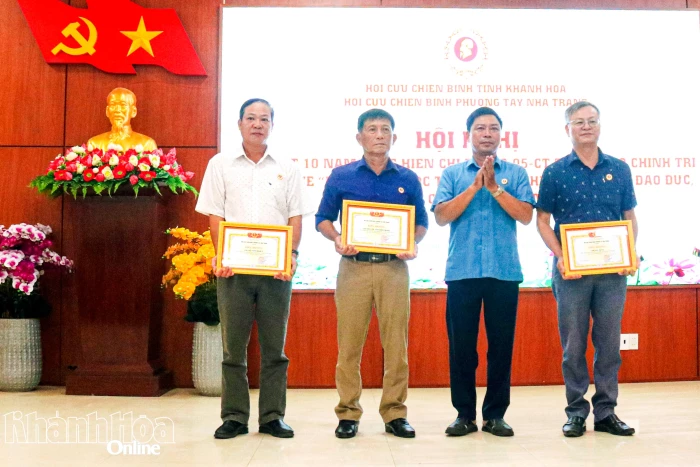 Hội Cựu chiến binh phường Tây Nha Trang tổng kết 10 năm thực hiện Chỉ thị số 05 của Bộ Chính trị