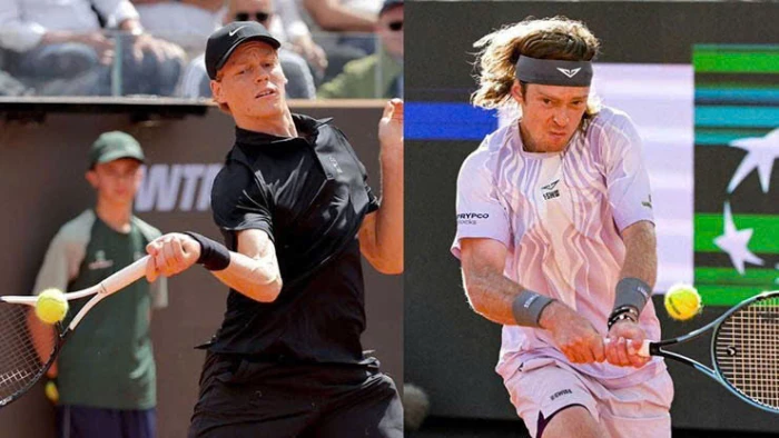 Rome Open: Tay vợt số một thế Sinner hướng tới kỷ lục ấn tượng