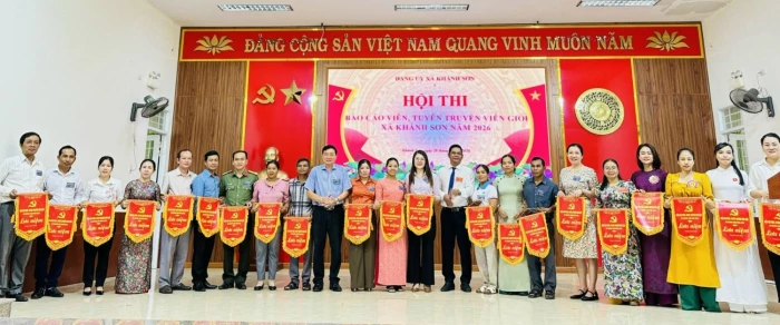 Hội thi Báo cáo viên, tuyên truyền viên giỏi xã Khánh Sơn năm 2026