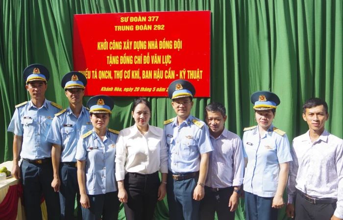 Trung đoàn 292 khởi công xây dựng "Nhà đồng đội"