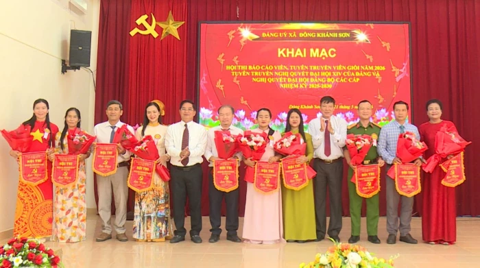 22 thí sinh tham gia Hội thi Báo cáo viên, tuyên truyền viên giỏi xã Đông Khánh Sơn