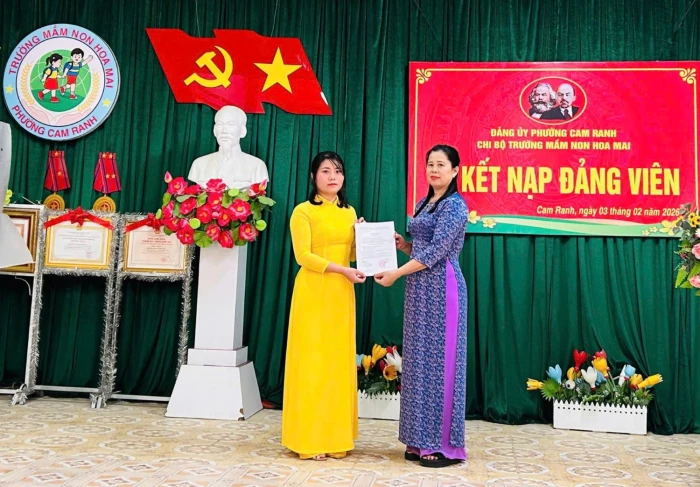 Phường Cam Ranh phấn đấu hết tháng 5 đạt trên 50% kế hoạch phát triển đảng viên năm 2026