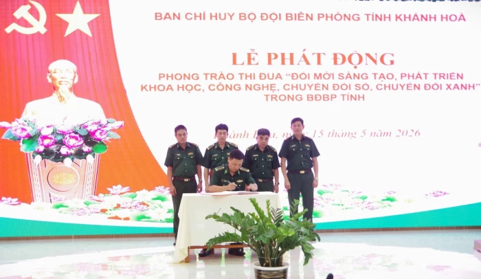 Bộ đội Biên phòng tỉnh Khánh Hòa phát động thi đua đổi mới sáng tạo, chuyển đổi số