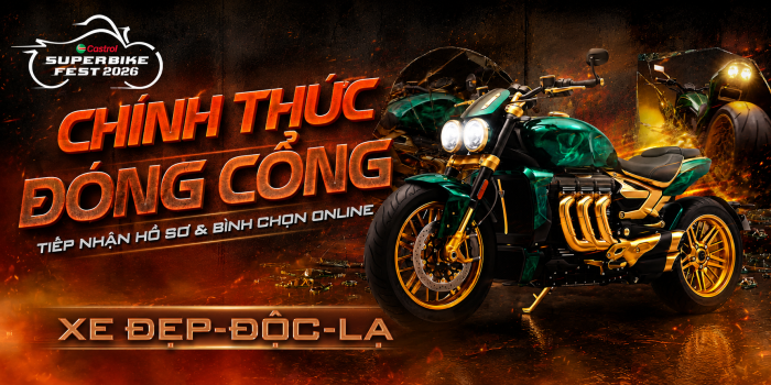 Khép lại vòng bình chọn online cuộc thi “Xe đẹp - độc - lạ” tại Castrol Superbike Fest 2026