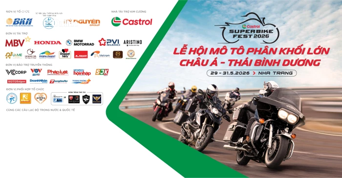 Thêm nhiều hoạt động hấp dẫn tại Lễ hội Mô tô phân khối lớn châu Á - Thái Bình Dương 2026