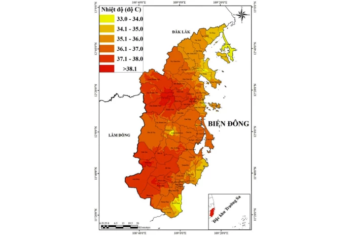 Nắng nóng có nơi hơn 38 độ C