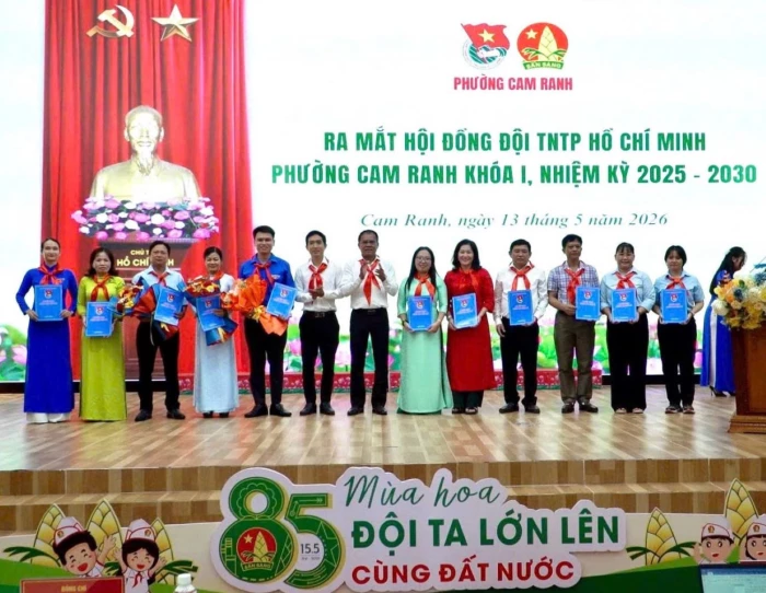 Phường Cam Ranh kỷ niệm 85 năm Ngày thành lập Đội Thiếu niên Tiền phong Hồ Chí Minh