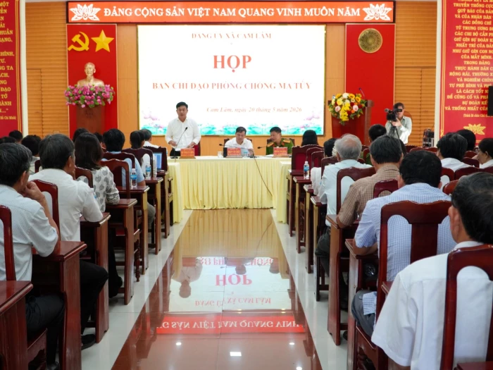 Đảng ủy xã Cam Lâm họp Ban Chỉ đạo phòng, chống ma túy