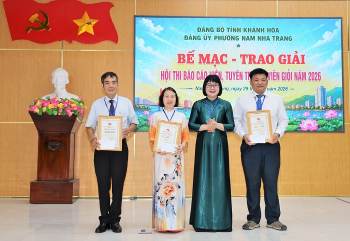 Bế mạc Hội thi Báo cáo viên, tuyên truyền viên giỏi phường Nam Nha Trang năm 2026