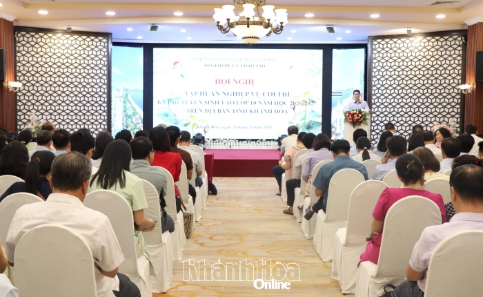 350 cán bộ được tập huấn nghiệp vụ coi thi kỳ thi tuyển sinh vào lớp 10
