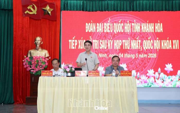 Đại biểu Quốc hội tỉnh Khánh Hòa tiếp xúc cử tri 5 xã khu vực Vạn Ninh