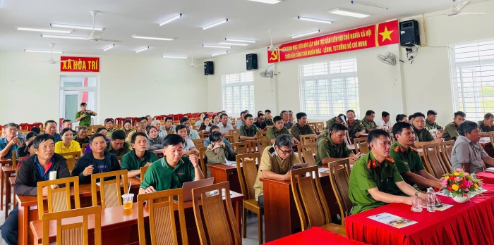 Tập huấn an toàn phòng cháy, chữa cháy tại 2 xã Nam Ninh Hòa và Hòa Trí