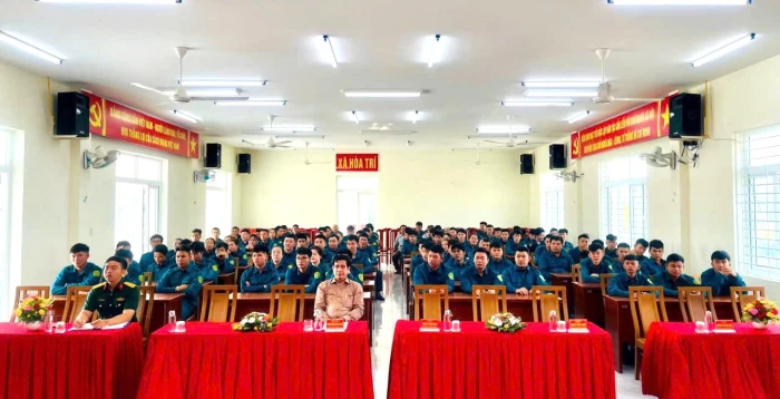 Xã Hòa Trí khai mạc huấn luyện dân quân năm thứ nhất