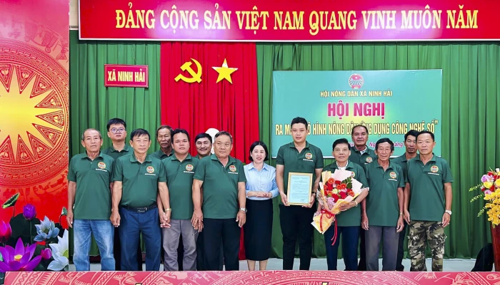 Ra mắt mô hình “Hội Nông dân ứng dụng công nghệ số” xã Ninh Hải