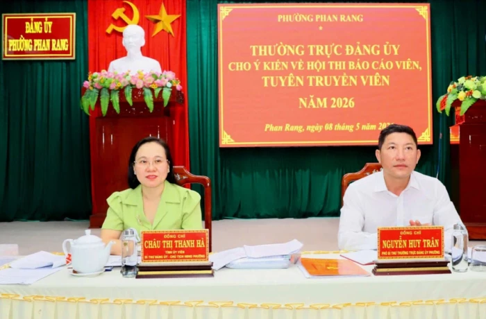 Phường Phan Rang chuẩn bị tổ chức Hội thi báo cáo viên, tuyên truyền viên nòng cốt