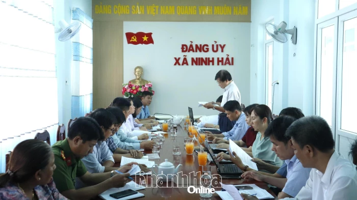 Kiểm tra công tác quản lý nhà nước về an toàn thực phẩm tại xã Ninh Hải