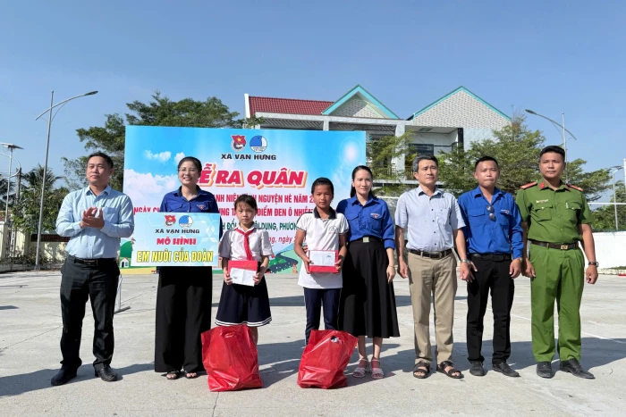 Đoàn xã Vạn Hưng ra quân Chiến dịch Thanh niên tình nguyện hè năm 2026