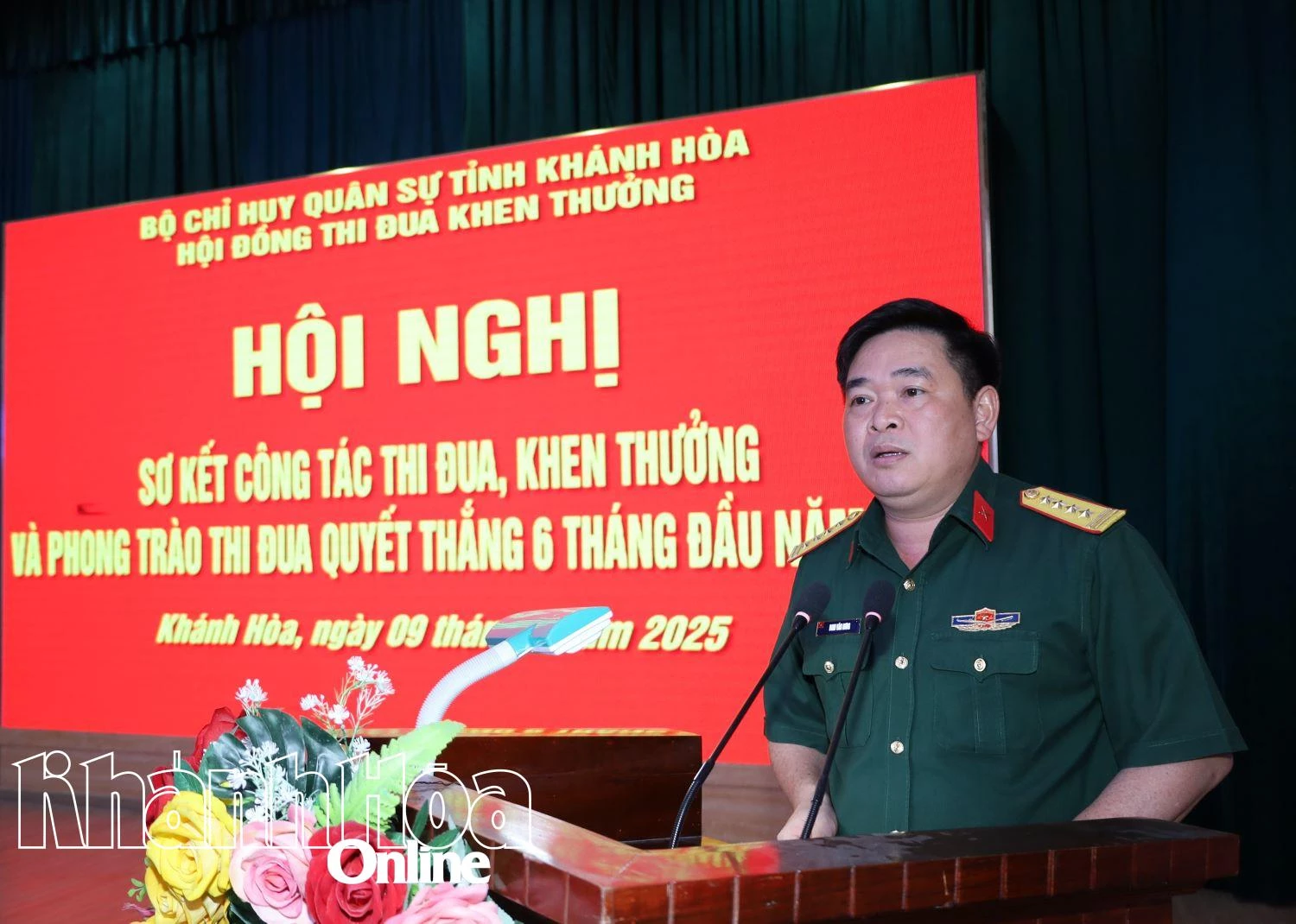 Bộ Chỉ huy Quân sự tỉnh Khánh Hòa sơ kết 6 tháng đầu năm