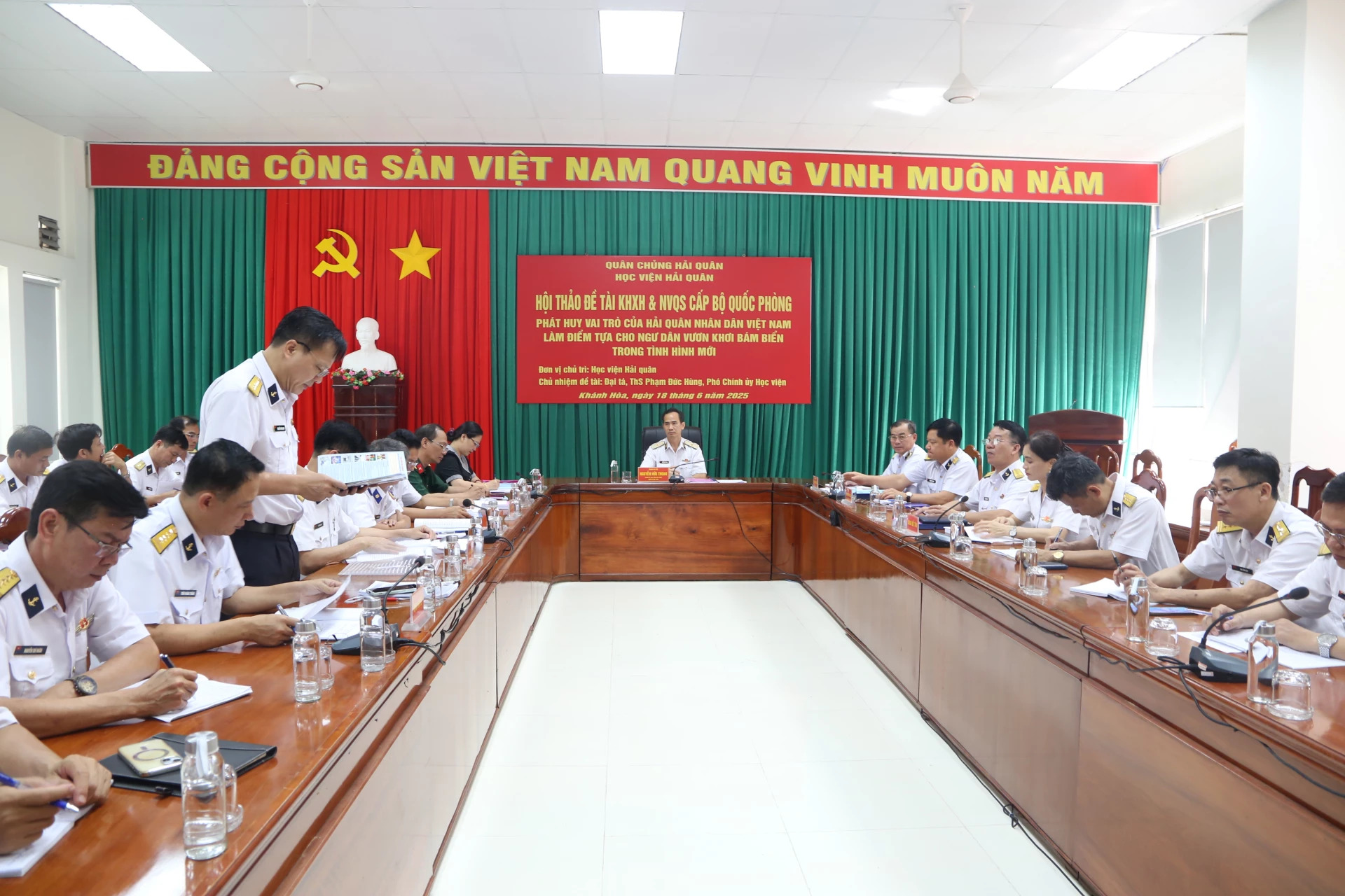 Học viện Hải quân tổ chức hội thảo đề tài cấp Bộ Quốc phòng