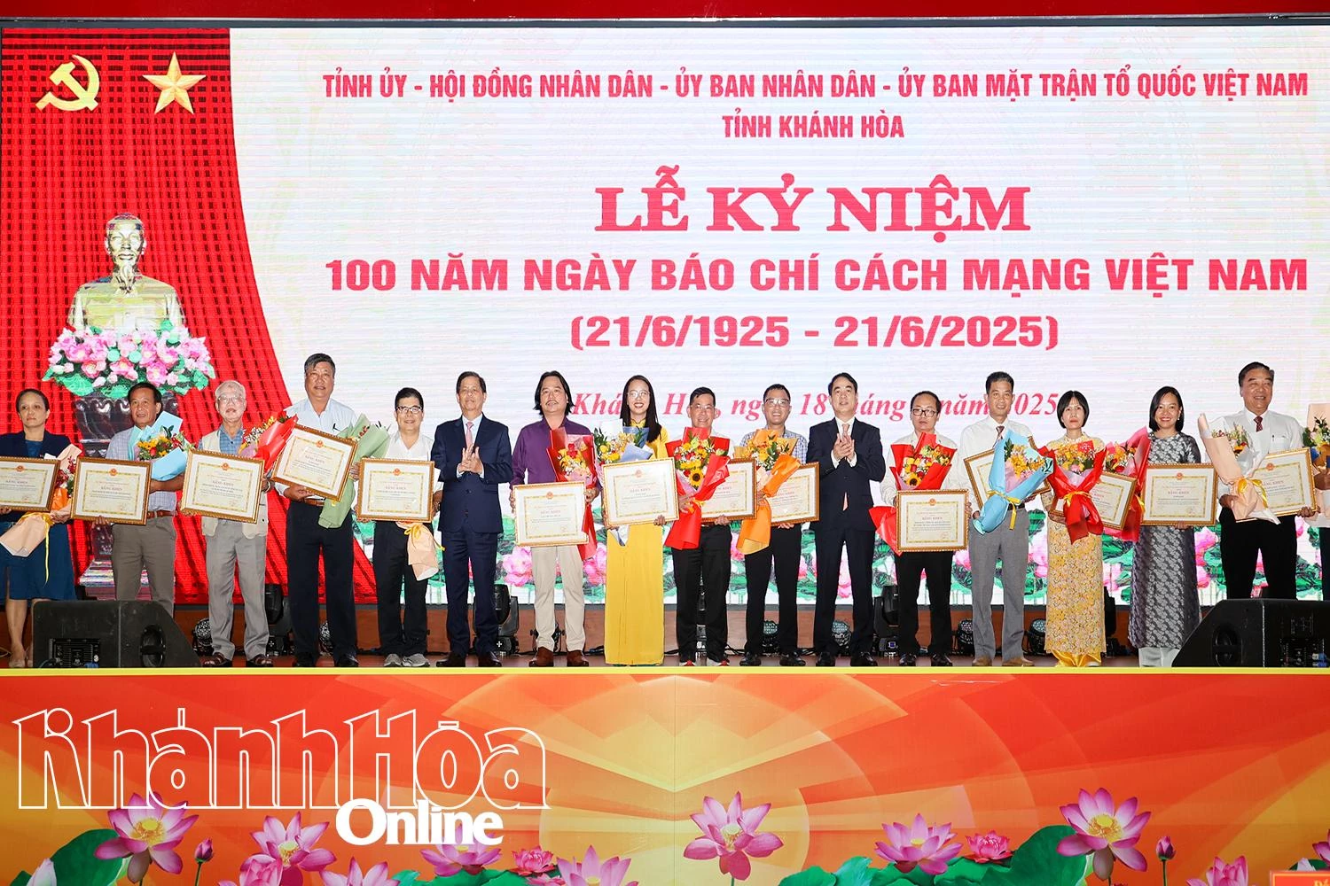 Tỉnh Khánh Hòa tổ chức trọng thể lễ kỷ niệm 100 năm Ngày Báo chí cách mạng Việt Nam