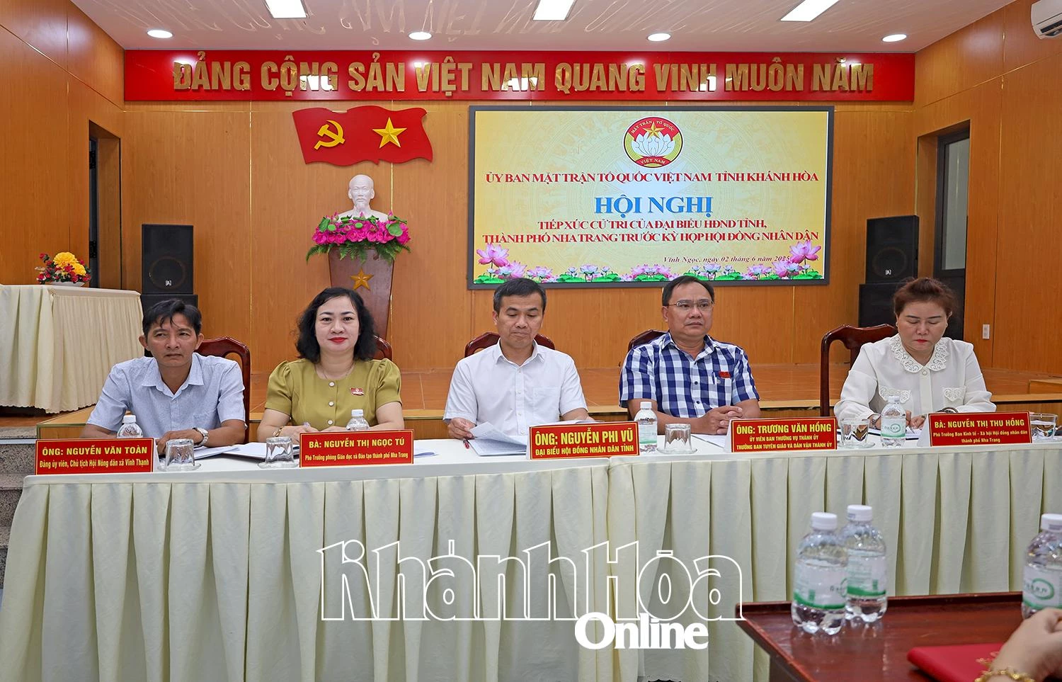 Đại biểu HĐND tỉnh Khánh Hòa tiếp xúc cử tri 3 xã của TP. Nha Trang